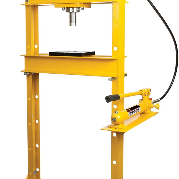 Performance Tool W41062 12 Ton Hydraulic Shop Press with Adjustable Height, Remote Cylinder